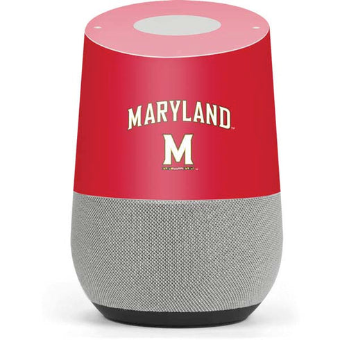 University of Maryland Collegiate Text Red Google Home Skin